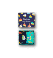2-Pack Birthday Cake Socks Gift Set